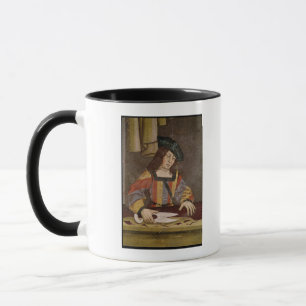 A Cloth Merchant Cutting Cloth Mug