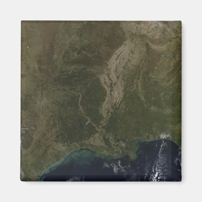 A cloud-free view of the southern United States Magnet (Front)