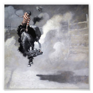 “A Cloud of Dust” Western Art by NC Wyeth Photo Print