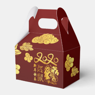 A Clouds Rat paper-cut Chinese New Year 2020 GFB Favour Box