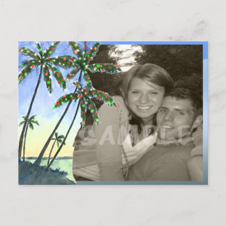 A coastal Christmas Holiday Postcard