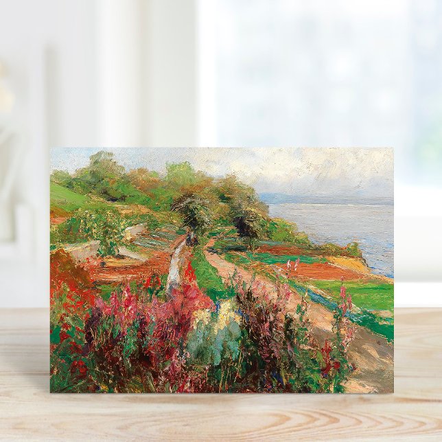 A Coastal Landscape | Olga Wisinger-Florian Card (Creator Uploaded)