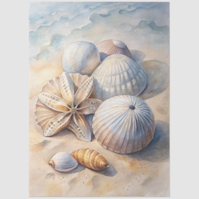 A Coastal Series Design 56 Tissue Paper (Front)