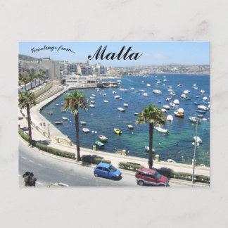A Coastal View of Malta Postcard