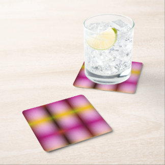 A coaster with a vibrant gradient of pink