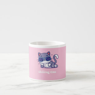 A  coffee mug Chiiling time (pink)