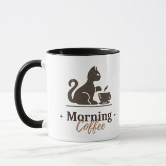 A coffee mug with a design
