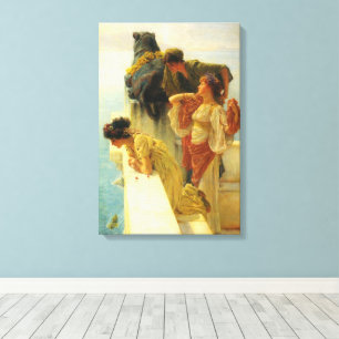 A Coign Of Vantage by Alma Tadema, Vintage Art Canvas Print