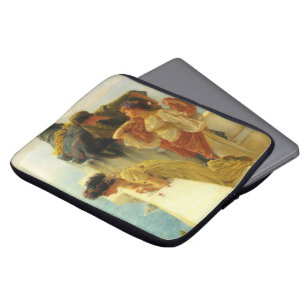 A Coign Of Vantage by Alma Tadema, Vintage Art Laptop Sleeve