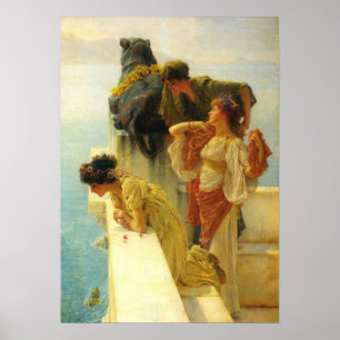 A Coign Of Vantage by Alma Tadema, Vintage Art Poster