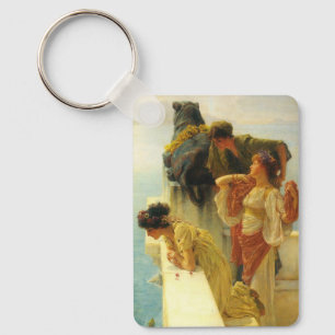 A Coign Of Vantage by Sir Lawrence Alma-Tadema Key Ring