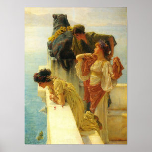 A Coign Of Vantage by Sir Lawrence Alma-Tadema Poster