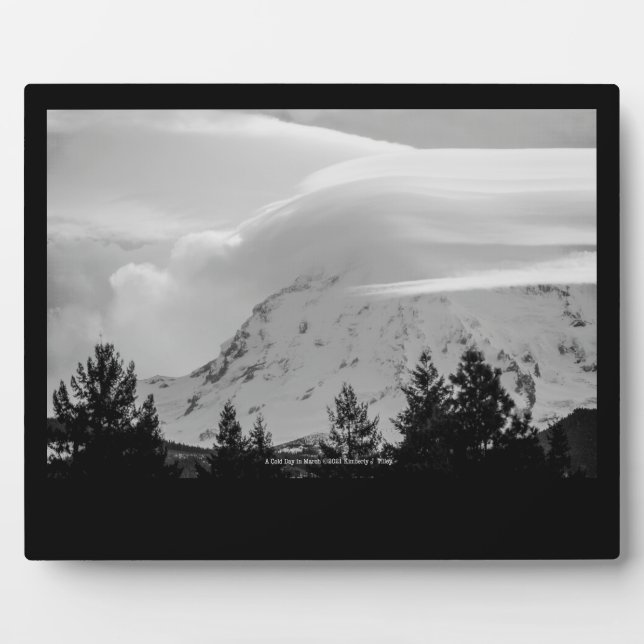 A Cold Day in March Plaque (Front)