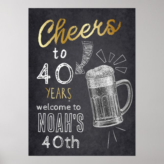 A cold one for the OLD one, Cheers and Beers,  Poster (Front)