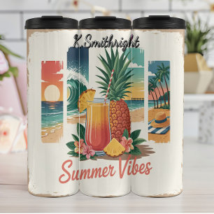 A Collage of Summer Vibes Thermal Tumbler