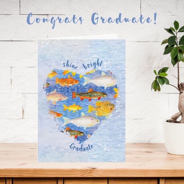 A Collection of Colourful Fish Graduation Card (Creator Uploaded)
