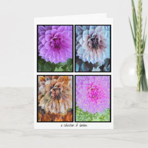 A Collection of Dahlias Card