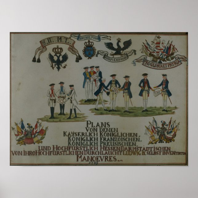 A collection of maneouvre plans poster (Front)
