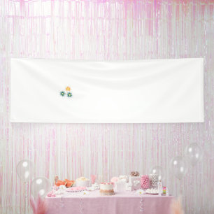 A colorful clip art of a wildflower with detailed  banner