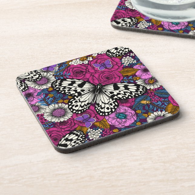 A colorful garden II Coaster (Left Side)