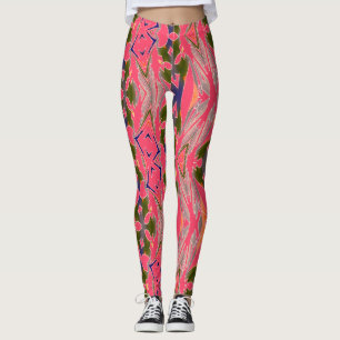A colourful abstract patten "Ratti_Creative_Arts" Leggings