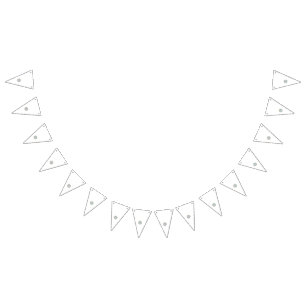 A colourful and intricate floral design featuring  bunting 