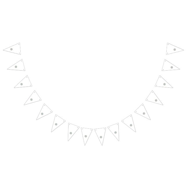 A colourful and intricate floral design featuring  bunting  (All)
