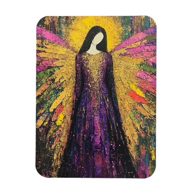 A Colourful Angel Magnet (Vertical)