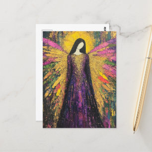 A Colourful Angel Postcard