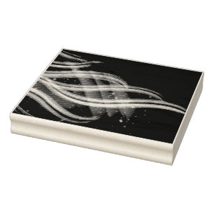 a colourful background with lines and sparkles rubber stamp