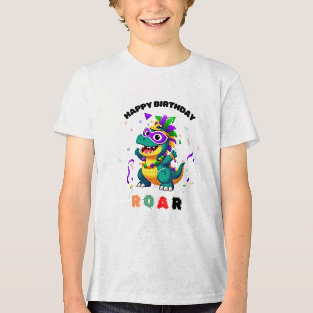 A Colourful Birthday Greeting Card T-Shirt Tri-Blend Shirt (Front)