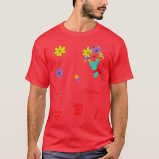 A colourful bouquet of flowers Gift Set Pack T-Shirt