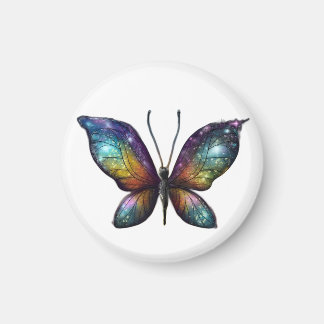 A colourful butterfly with galaxy-like wings is de magnet
