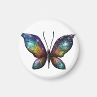 A colourful butterfly with galaxy-like wings is de