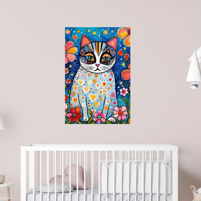A Colourful Cat Poster (Nursery 2)