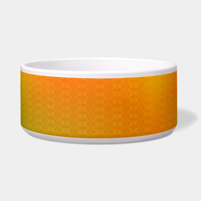 A colourful ceramic bowl featuring a vibrant orang (Front)
