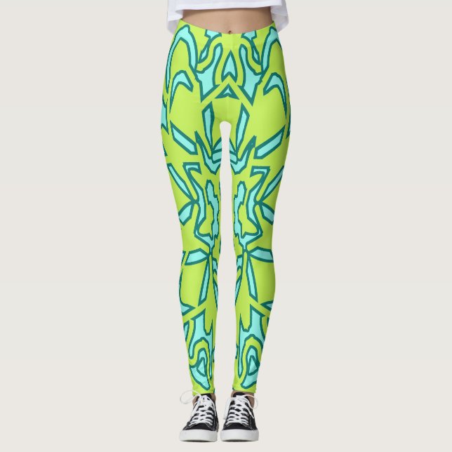 A colourful classic "Ratti_Creative_Arts" Leggings (Front)