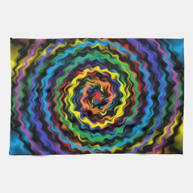 A Colourful Detonation Tea Towel (Horizontal)