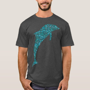 A colourful dolphin abstract design made from spot T-Shirt