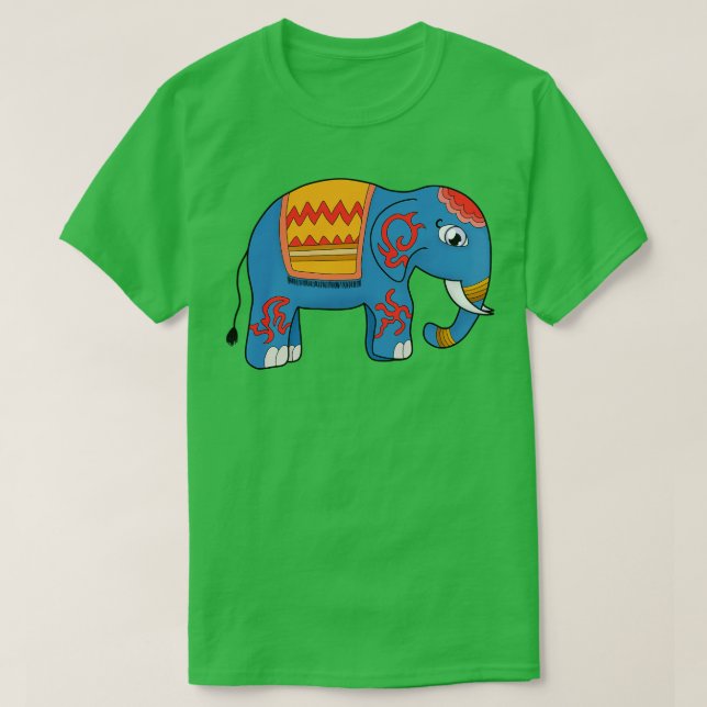 A Colourful Elephant T-Shirt (Design Front)