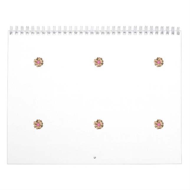 A colourful flower illustration featuring a unique calendar (Cover)