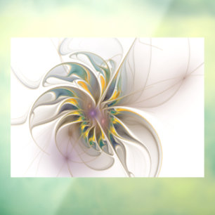 A colourful fractal ornament. Abstract Flower art 