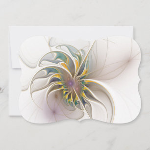 A colourful fractal ornament. Abstract Flower art