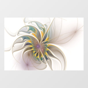 A colourful fractal ornament. Abstract Flower art 