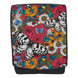 A colourful garden backpack