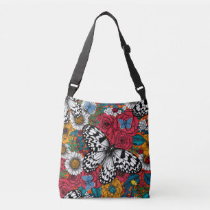 A colourful garden crossbody bag