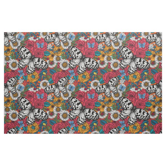 A colourful garden fabric (Fat Quarter)