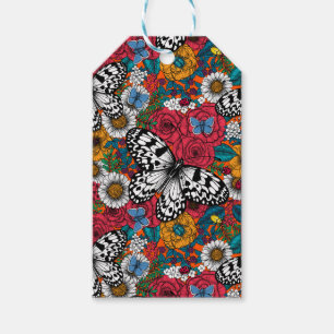 A colourful garden gift tags