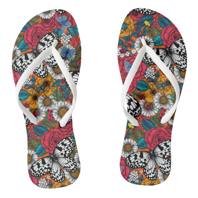 A colourful garden jandals (Footbed)