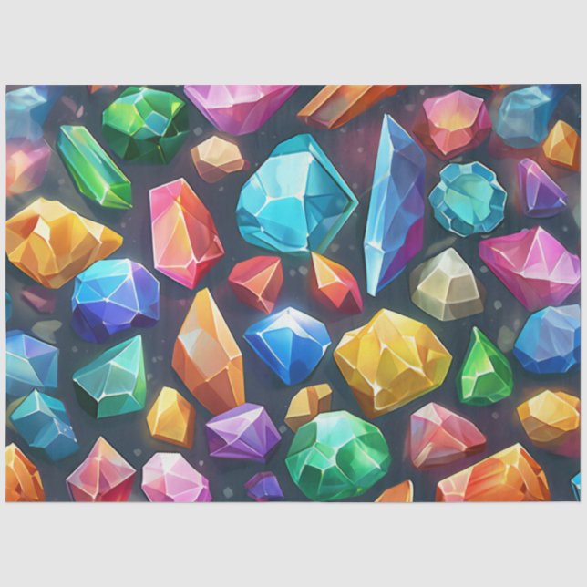 A Colourful Gem Series Desig 4 Tissue Paper (Front)